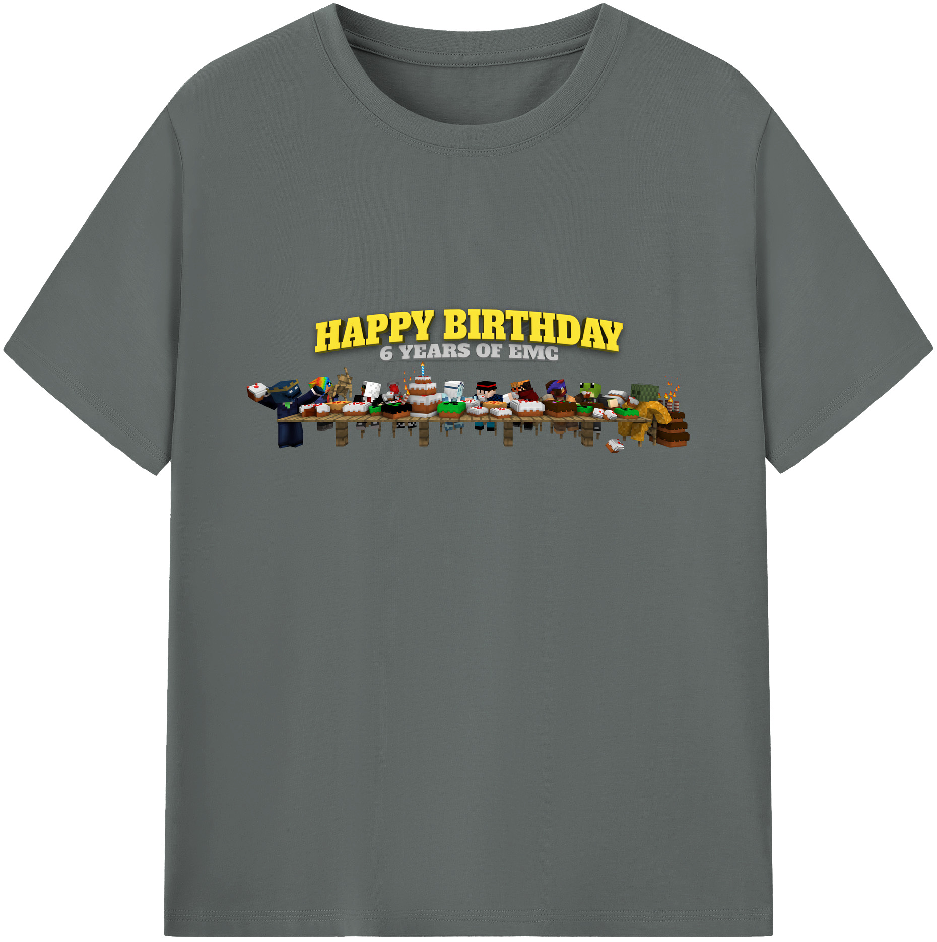 （画像用） マインクラフト ブロックの世界 Minecraft MC Block world 綿100％ メンズ半袖Tシャツ｜肌触りやわらか＆通気性